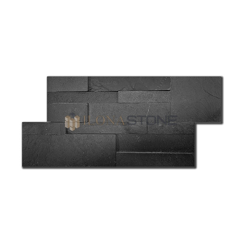 3D панель Сланец Классик чёрный